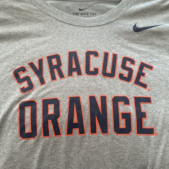 🍊NWOT 🍊Nike “Cuse” Syracuse Orange LS Dri Fit T Athletic Cut Med - Picture 3 of 11